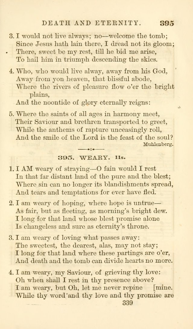 Songs of Zion Enlarged: a manual of the best and most popular hymns and tunes, for social and private devotion page 348