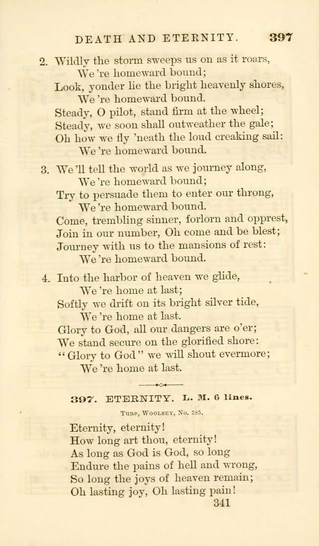 Songs of Zion Enlarged: a manual of the best and most popular hymns and tunes, for social and private devotion page 350