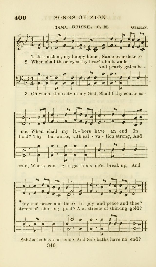 Songs of Zion Enlarged: a manual of the best and most popular hymns and tunes, for social and private devotion page 355