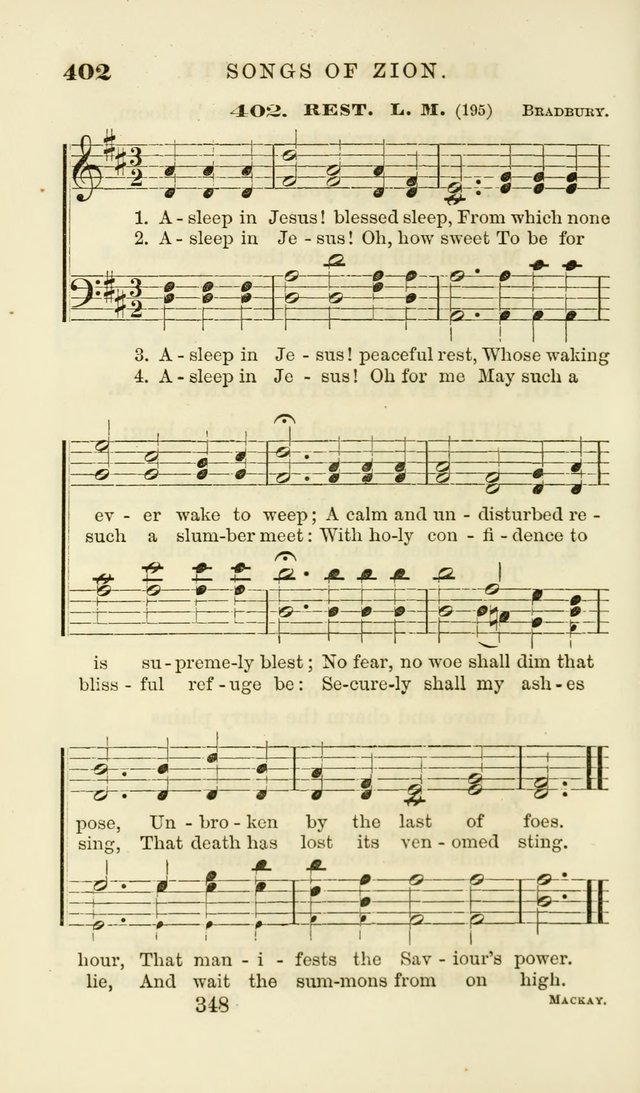 Songs of Zion Enlarged: a manual of the best and most popular hymns and tunes, for social and private devotion page 357