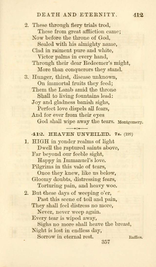 Songs of Zion Enlarged: a manual of the best and most popular hymns and tunes, for social and private devotion page 366