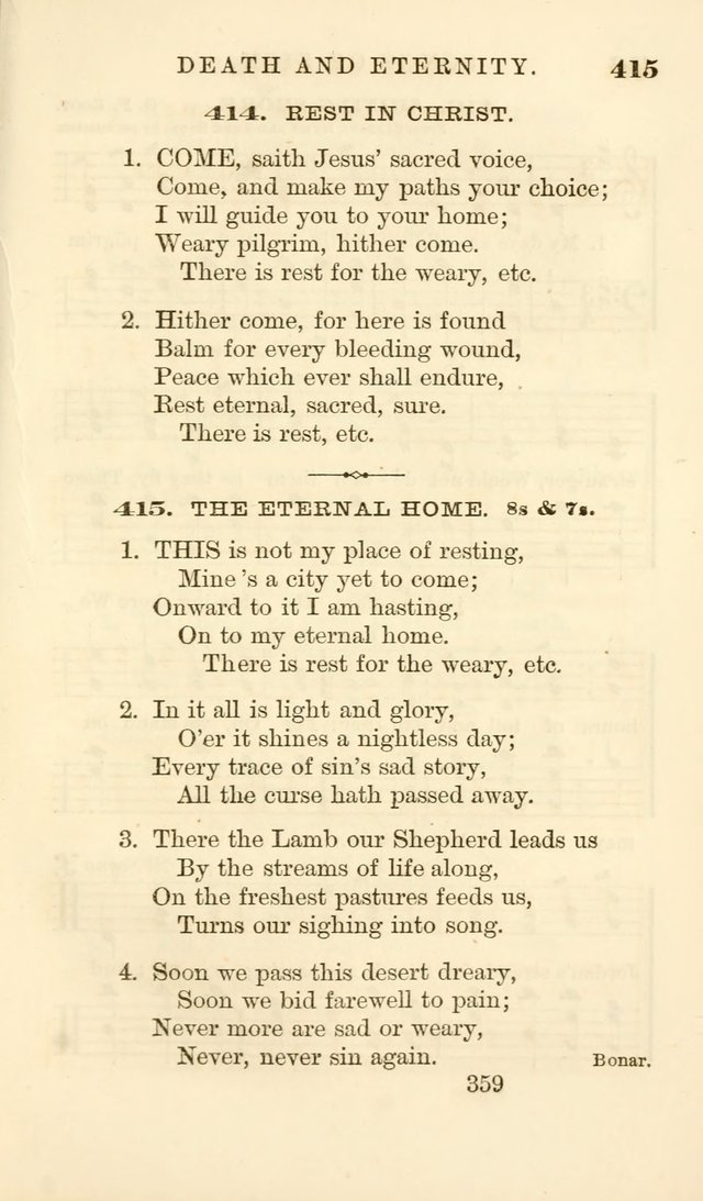 Songs of Zion Enlarged: a manual of the best and most popular hymns and tunes, for social and private devotion page 368