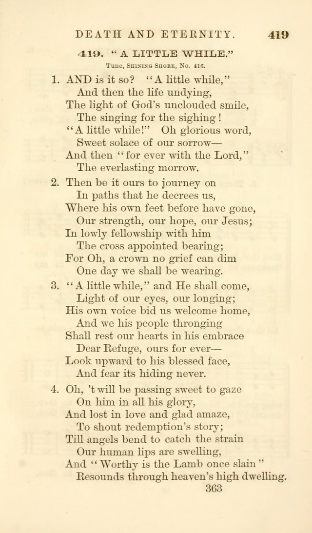 Songs of Zion Enlarged: a manual of the best and most popular hymns and tunes, for social and private devotion page 372