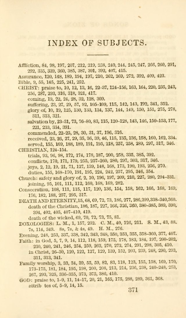 Songs of Zion Enlarged: a manual of the best and most popular hymns and tunes, for social and private devotion page 380