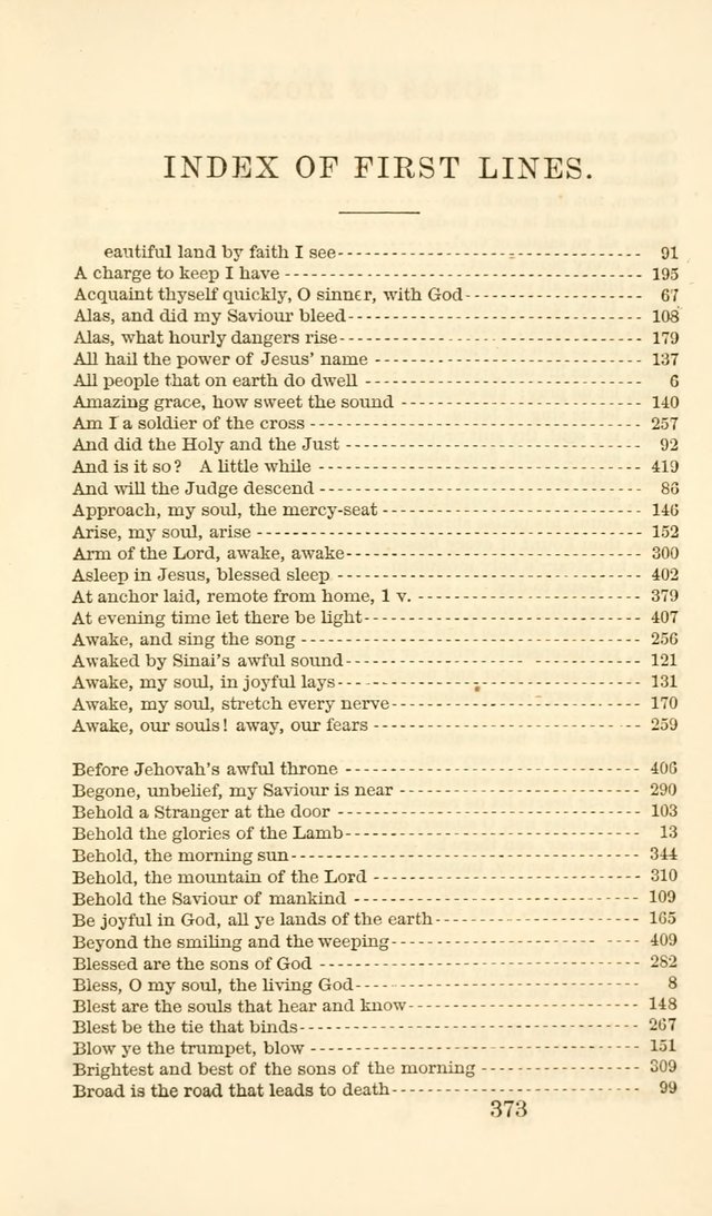 Songs of Zion Enlarged: a manual of the best and most popular hymns and tunes, for social and private devotion page 382