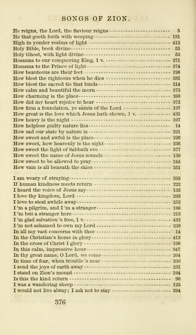 Songs of Zion Enlarged: a manual of the best and most popular hymns and tunes, for social and private devotion page 385