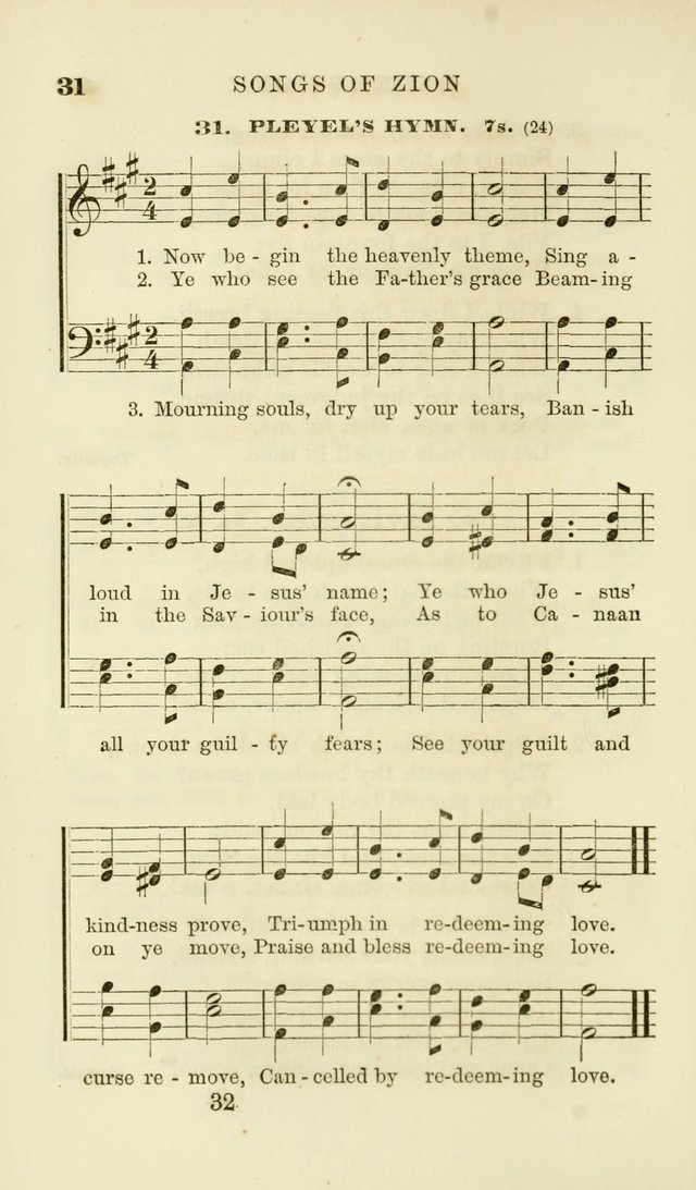 Songs of Zion Enlarged: a manual of the best and most popular hymns and tunes, for social and private devotion page 39