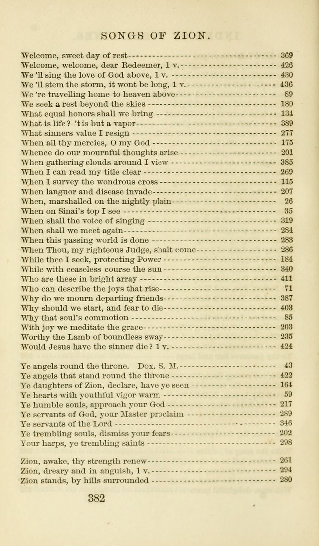 Songs of Zion Enlarged: a manual of the best and most popular hymns and tunes, for social and private devotion page 391