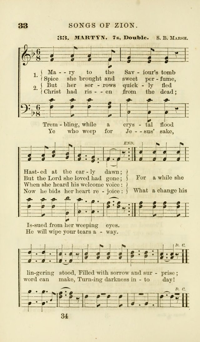 Songs of Zion Enlarged: a manual of the best and most popular hymns and tunes, for social and private devotion page 41