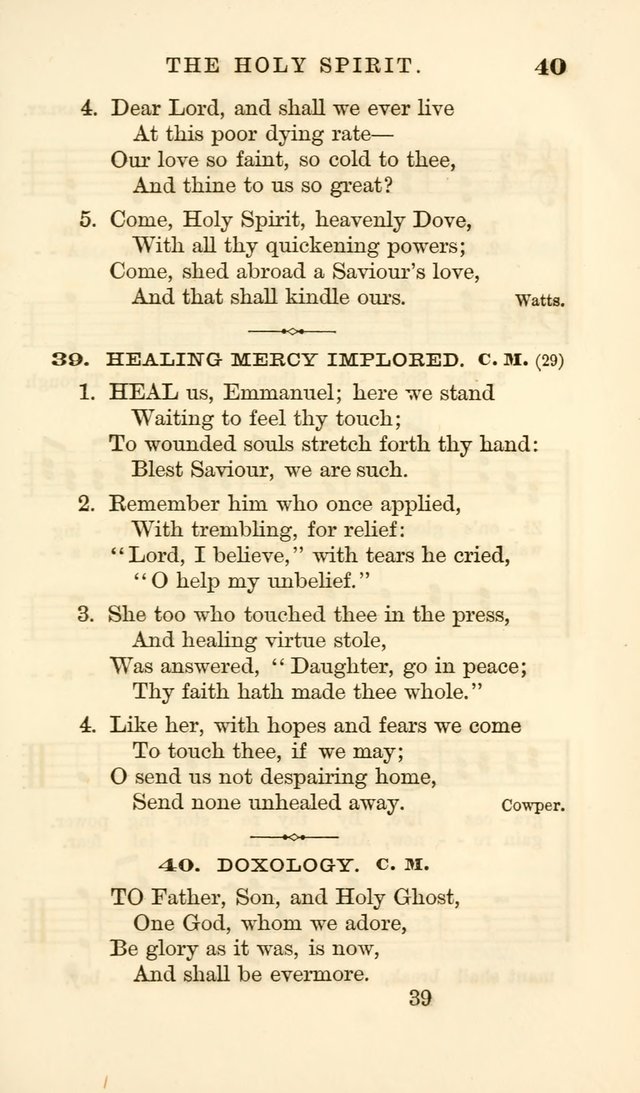 Songs of Zion Enlarged: a manual of the best and most popular hymns and tunes, for social and private devotion page 46