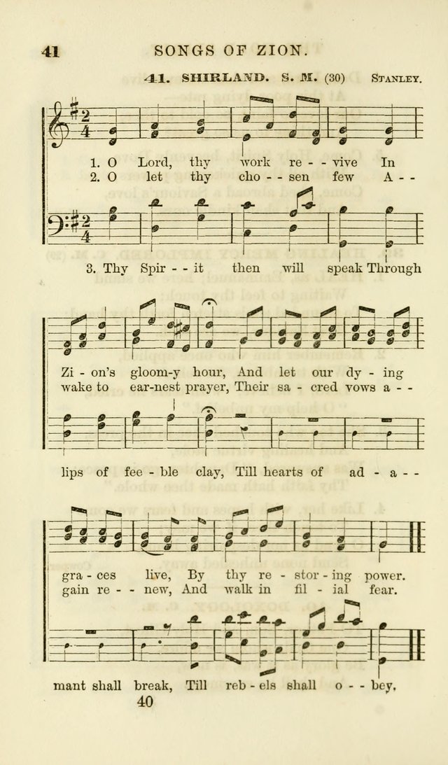 Songs of Zion Enlarged: a manual of the best and most popular hymns and tunes, for social and private devotion page 47