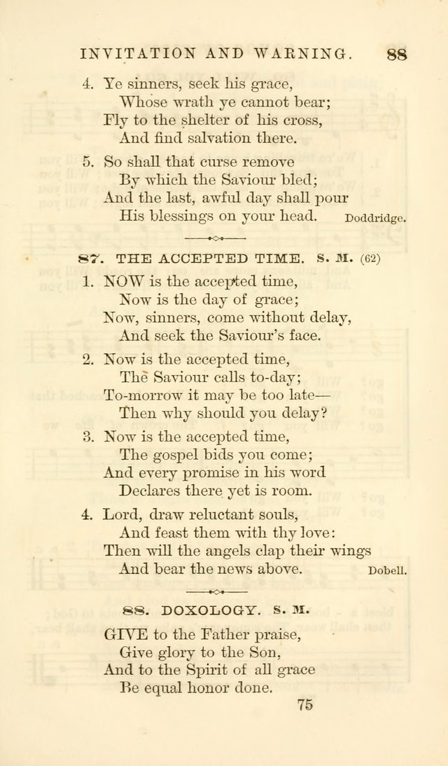 Songs of Zion Enlarged: a manual of the best and most popular hymns and tunes, for social and private devotion page 82