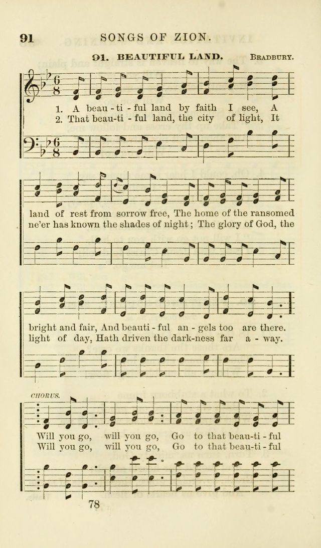 Songs of Zion Enlarged: a manual of the best and most popular hymns and tunes, for social and private devotion page 85