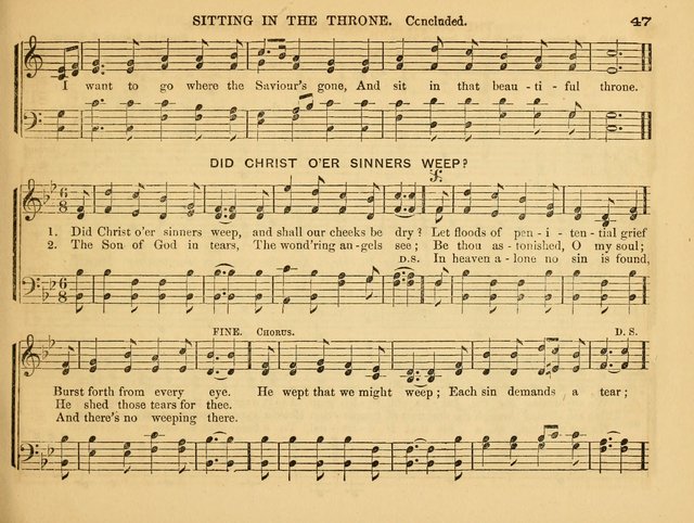 The Timbrel: a collection of solos, duets and choruses, for Sunday schools page 47