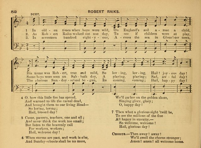 The Timbrel: a collection of solos, duets and choruses, for Sunday schools page 52