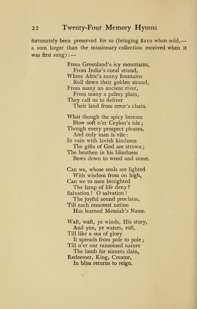 Twenty-Four Memory Hymns and Their Stories page 17