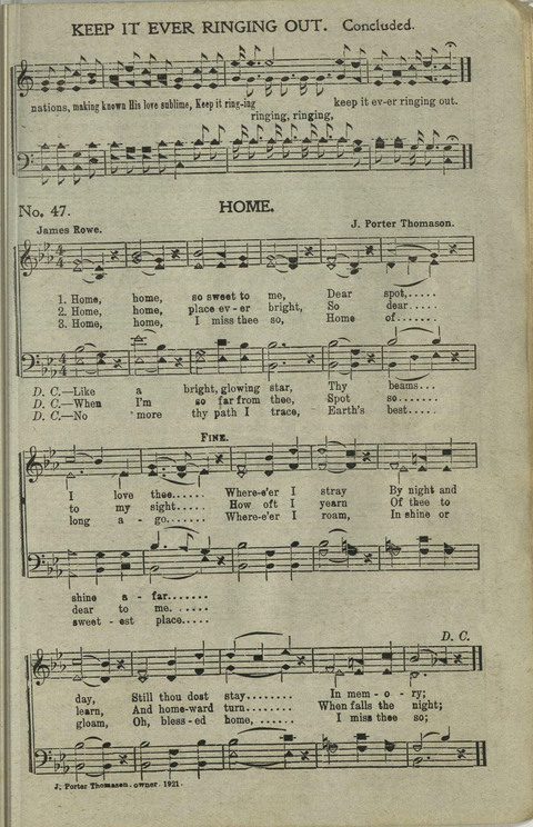 Temple Bells: for Sunday-Schools, Singing-Schools, Revivals, Conventions page 47