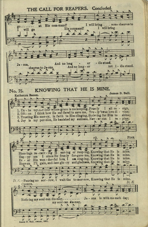 Temple Bells: for Sunday-Schools, Singing-Schools, Revivals, Conventions page 75