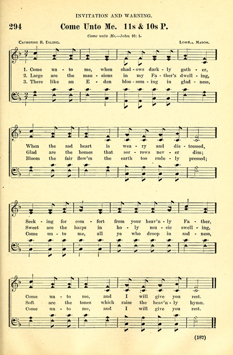 The Brethren Hymnal: A Collection of Psalms, Hymns and Spiritual Songs suited for Song Service in Christian Worship, for Church Service, Social Meetings and Sunday Schools page 185