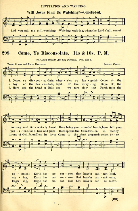 The Brethren Hymnal: A Collection of Psalms, Hymns and Spiritual Songs suited for Song Service in Christian Worship, for Church Service, Social Meetings and Sunday Schools page 189