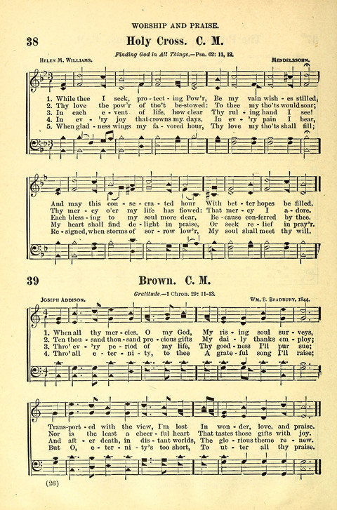 The Brethren Hymnal: A Collection of Psalms, Hymns and Spiritual Songs suited for Song Service in Christian Worship, for Church Service, Social Meetings and Sunday Schools page 22