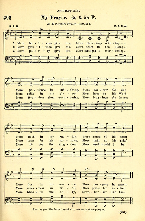 The Brethren Hymnal: A Collection of Psalms, Hymns and Spiritual Songs suited for Song Service in Christian Worship, for Church Service, Social Meetings and Sunday Schools page 249