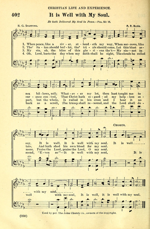 The Brethren Hymnal: A Collection of Psalms, Hymns and Spiritual Songs suited for Song Service in Christian Worship, for Church Service, Social Meetings and Sunday Schools page 256