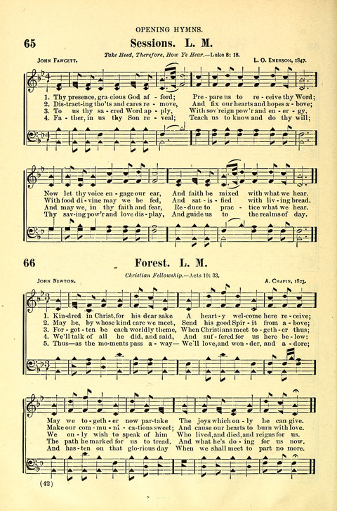 The Brethren Hymnal: A Collection of Psalms, Hymns and Spiritual Songs suited for Song Service in Christian Worship, for Church Service, Social Meetings and Sunday Schools page 38