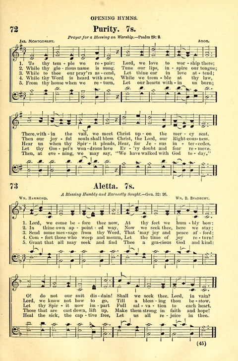 The Brethren Hymnal: A Collection of Psalms, Hymns and Spiritual Songs suited for Song Service in Christian Worship, for Church Service, Social Meetings and Sunday Schools page 41