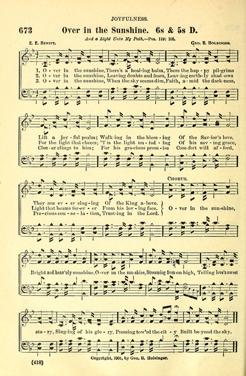 The Brethren Hymnal: A Collection of Psalms, Hymns and Spiritual Songs suited for Song Service in Christian Worship, for Church Service, Social Meetings and Sunday Schools page 416