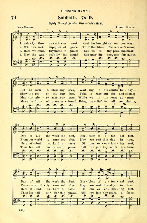 The Brethren Hymnal: A Collection of Psalms, Hymns and Spiritual Songs suited for Song Service in Christian Worship, for Church Service, Social Meetings and Sunday Schools page 42