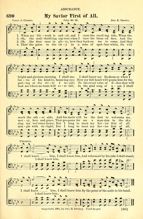 The Brethren Hymnal: A Collection of Psalms, Hymns and Spiritual Songs suited for Song Service in Christian Worship, for Church Service, Social Meetings and Sunday Schools page 433