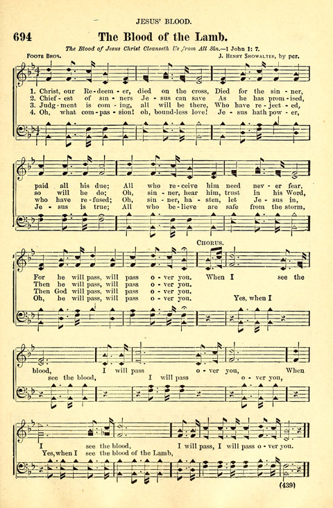 The Brethren Hymnal: A Collection of Psalms, Hymns and Spiritual Songs suited for Song Service in Christian Worship, for Church Service, Social Meetings and Sunday Schools page 437