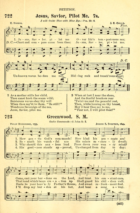 The Brethren Hymnal: A Collection of Psalms, Hymns and Spiritual Songs suited for Song Service in Christian Worship, for Church Service, Social Meetings and Sunday Schools page 465