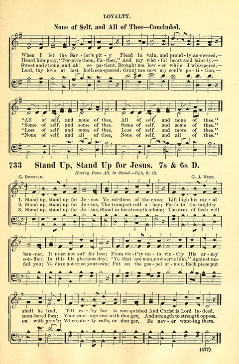 The Brethren Hymnal: A Collection of Psalms, Hymns and Spiritual Songs suited for Song Service in Christian Worship, for Church Service, Social Meetings and Sunday Schools page 477