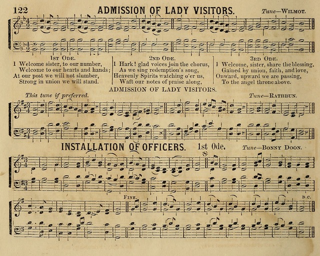 Temperance Chimes: comprising a great variety of new music, glees, songs, and hymns, designed for the use of temperance meeting and organizations, glee clubs, bands of hope, and the home circle page 122