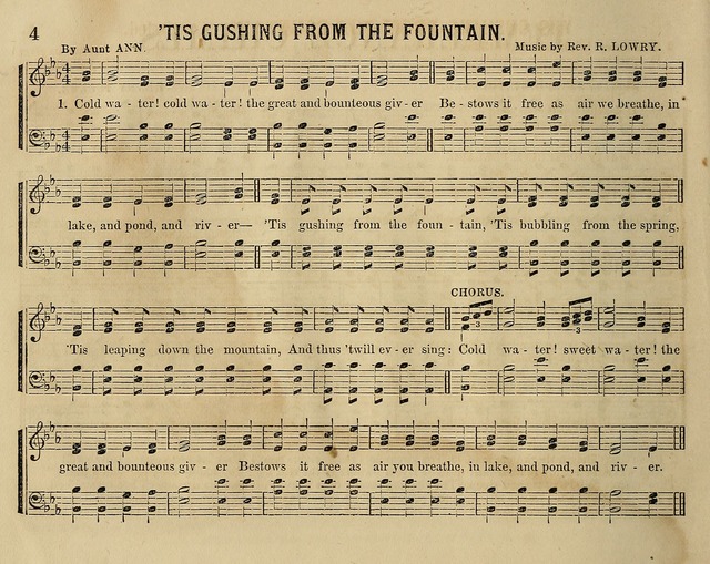 Temperance Chimes: comprising a great variety of new music, glees, songs, and hymns, designed for the use of temperance meeting and organizations, glee clubs, bands of hope, and the home circle page 4