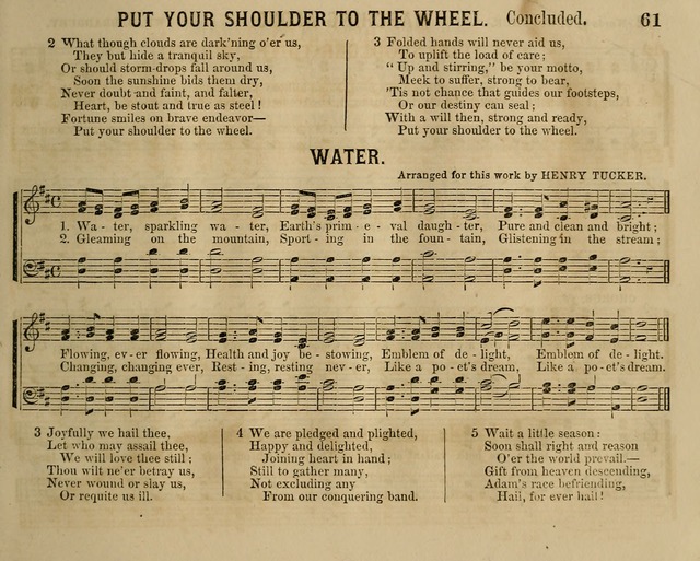 Temperance Chimes: comprising a great variety of new music, glees, songs, and hymns, designed for the use of temperance meeting and organizations, glee clubs, bands of hope, and the home circle page 61