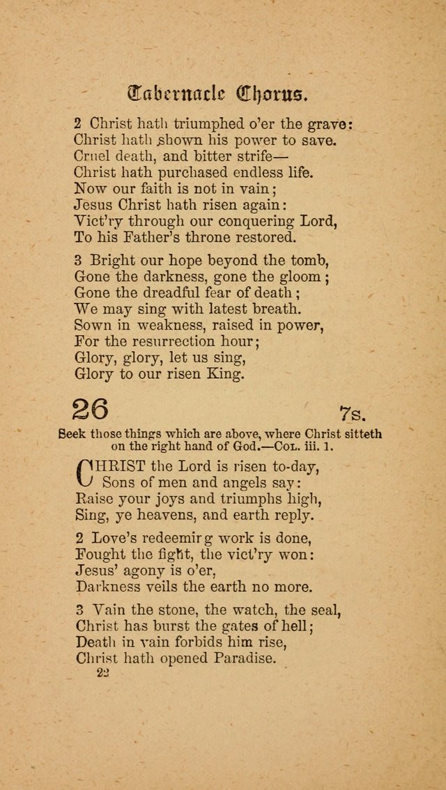 The Tabernacle Chorus (Trinity ed.) page 22