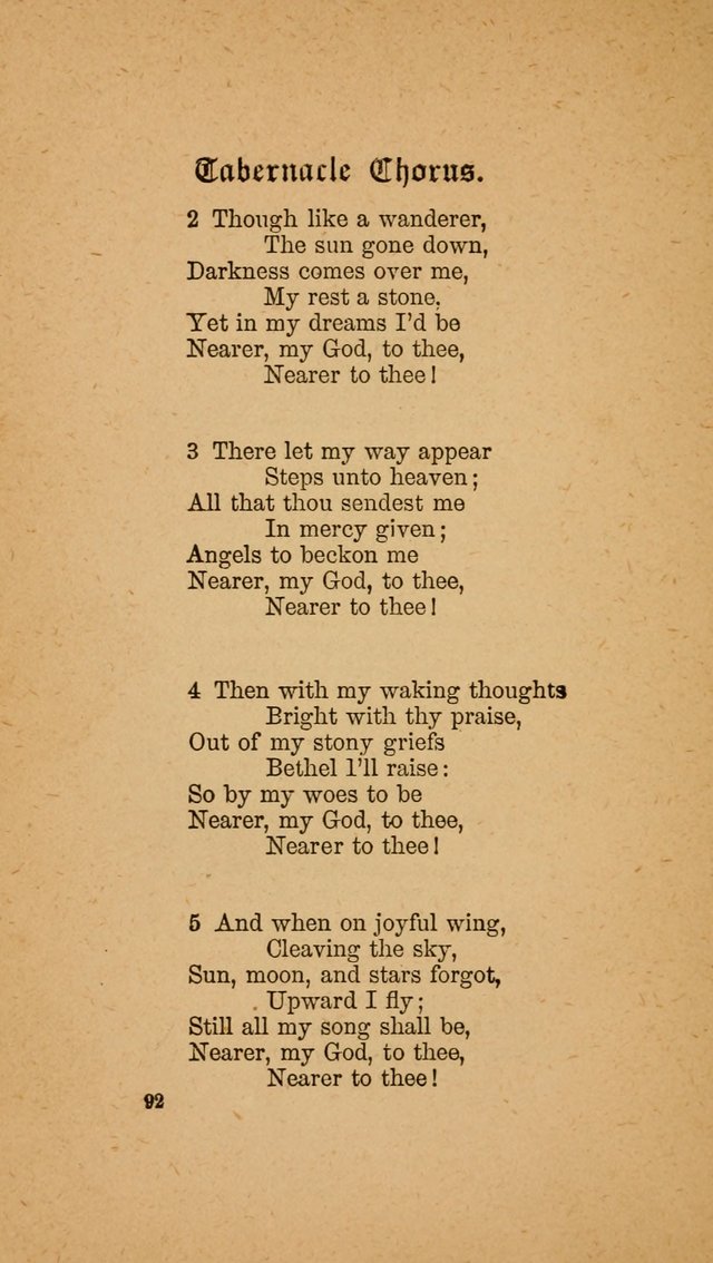 The Tabernacle Chorus (Trinity ed.) page 92