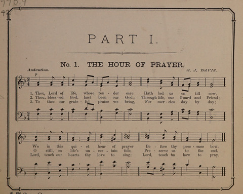 The Temple Emanu-El Hymn Book for Schools (Part I) page 1