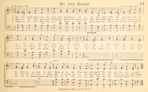 Temperance and Gospel Songs: for the use of Temperance Clubs and Gospel Temperance Meetings page 13