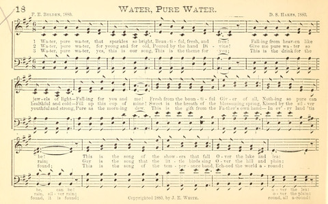 Temperance and Gospel Songs: for the use of Temperance Clubs and Gospel Temperance Meetings page 18