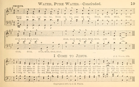 Temperance and Gospel Songs: for the use of Temperance Clubs and Gospel Temperance Meetings page 19