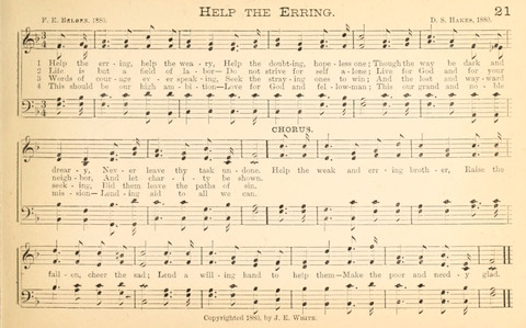 Temperance and Gospel Songs: for the use of Temperance Clubs and Gospel Temperance Meetings page 21