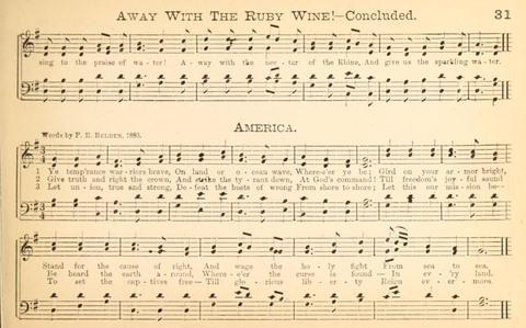 Temperance and Gospel Songs: for the use of Temperance Clubs and Gospel Temperance Meetings page 31