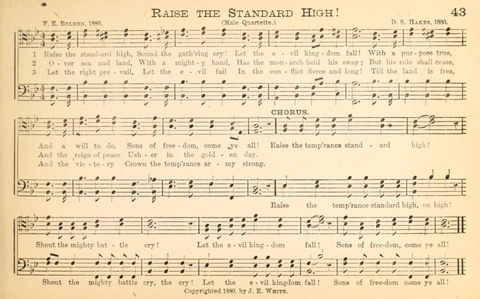 Temperance and Gospel Songs: for the use of Temperance Clubs and Gospel Temperance Meetings page 43