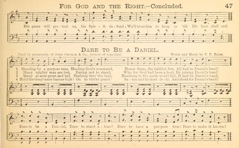 Temperance and Gospel Songs: for the use of Temperance Clubs and Gospel Temperance Meetings page 47