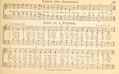 Temperance and Gospel Songs: for the use of Temperance Clubs and Gospel Temperance Meetings page 75