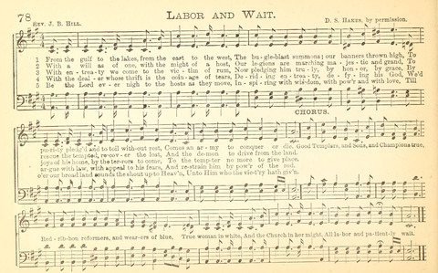 Temperance and Gospel Songs: for the use of Temperance Clubs and Gospel Temperance Meetings page 78